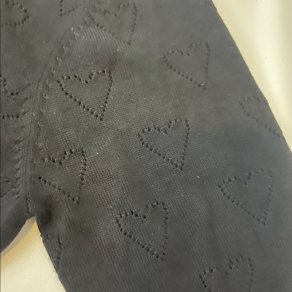 manoush black cropped cardigan with floral buttons and hearts size M - Picture 4 of 6